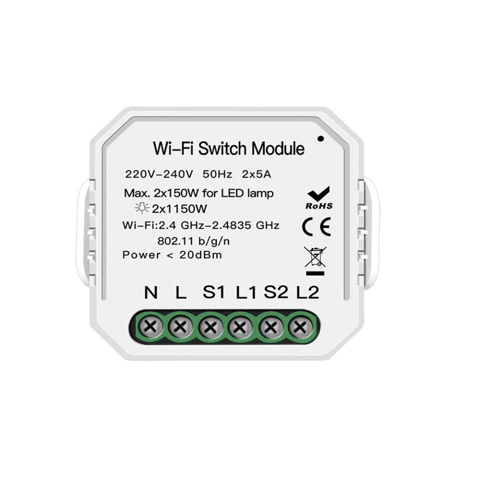 Smart-HL Wi-Fi Switch Module 2 Channel